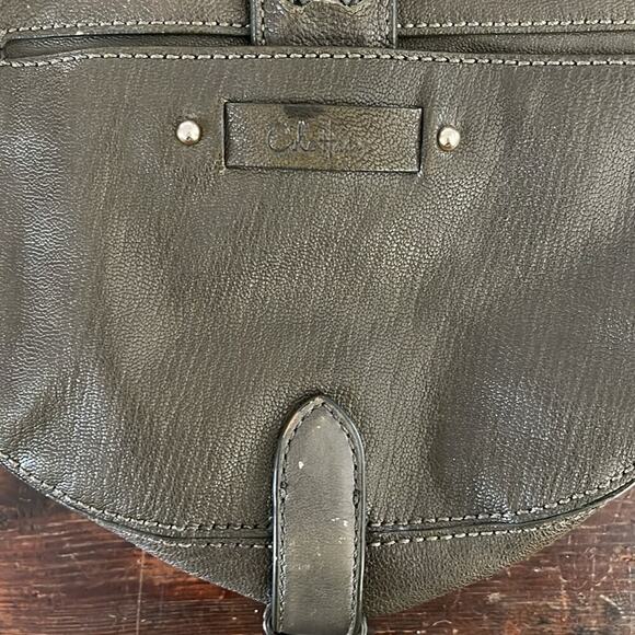 Cole Haan Olive Green Leather Mini Crossbody 8"x7"x2" - Picture 3 of 6